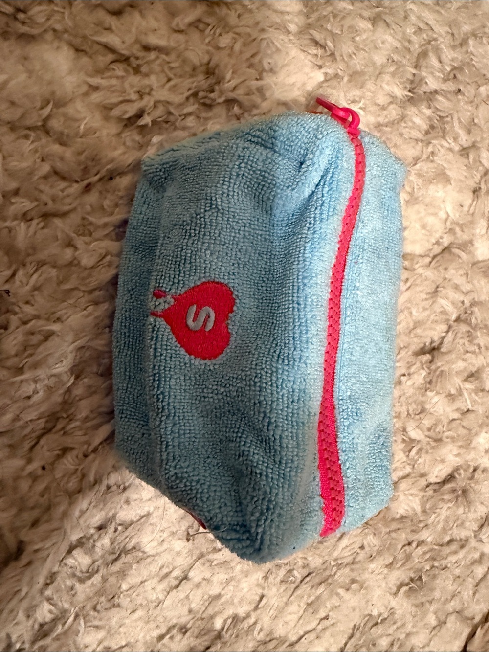 Blue & Pink Soft Zip Pouch